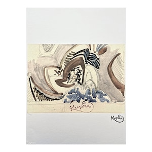 FRANTIŠEK KUPKA (after) - Beige composition - signed, numbered edition 35/350, 50 x 70 cm, #frankkupka #kupka #artwall #artprint #artgift