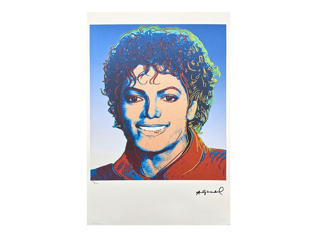 ANDY WARHOL - Michael Jackson - Signed, Numbered Edition X/100, 38