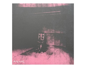 ANDY WARHOL - Little Electric Chair XIV - signed, numbered edition x/2400, 60x60 cm, edition cmoa #warhol #artwall #popart #artgift #print