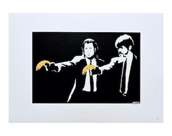 BANKSY  - Pulp Fiction - numbered edition x/150, 70 x 50 cm #banksy #artprint #streetart #banksyart #artwall #artgift