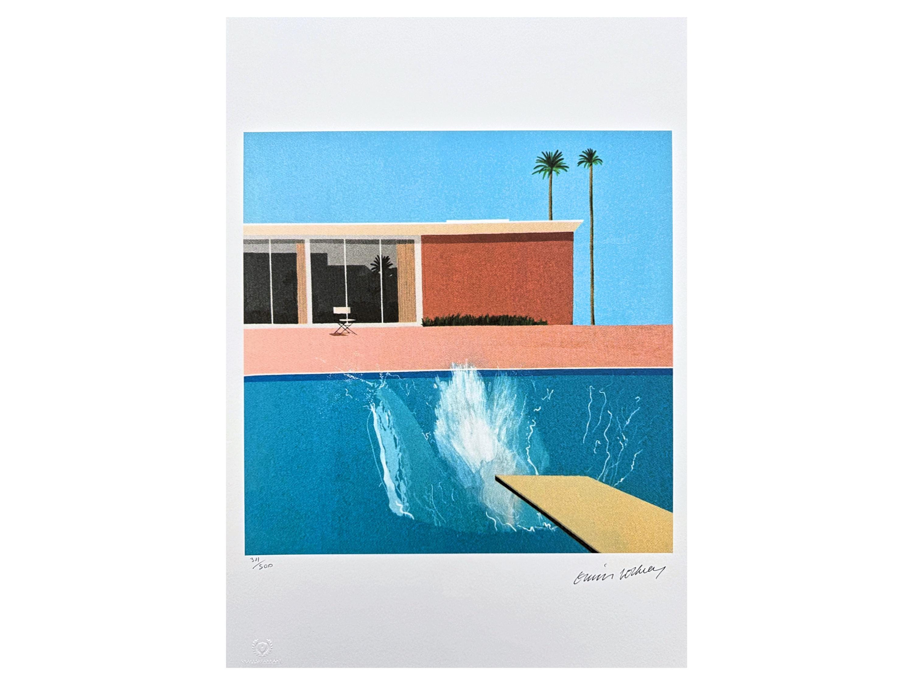 DAVID HOCKNEY - A Bigger Splash - Signed, Numbered Edition 311/500