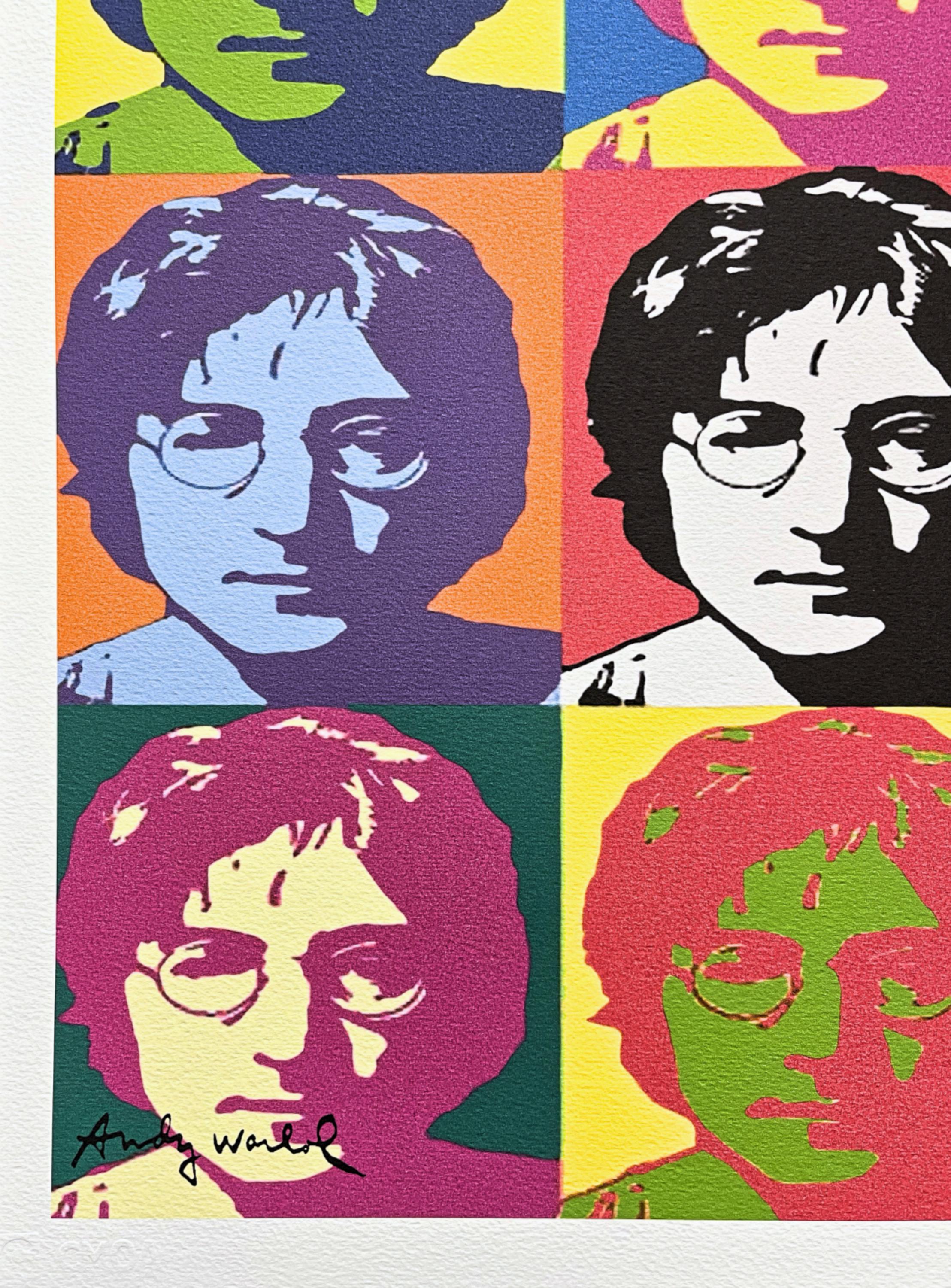 ANDY WARHOL - John Lennon - Signed, Numbered Edition 238/500, 50 X