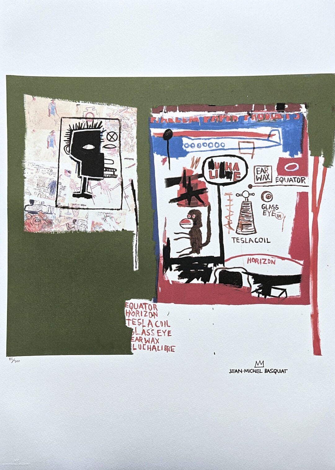 JEANMICHEL BASQUIAT Signed Certificate coa Limited Etsy