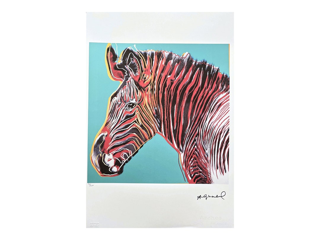 ANDY WARHOL - Grevy's Zebra - Signed, Numbered Edition 31/100, 38