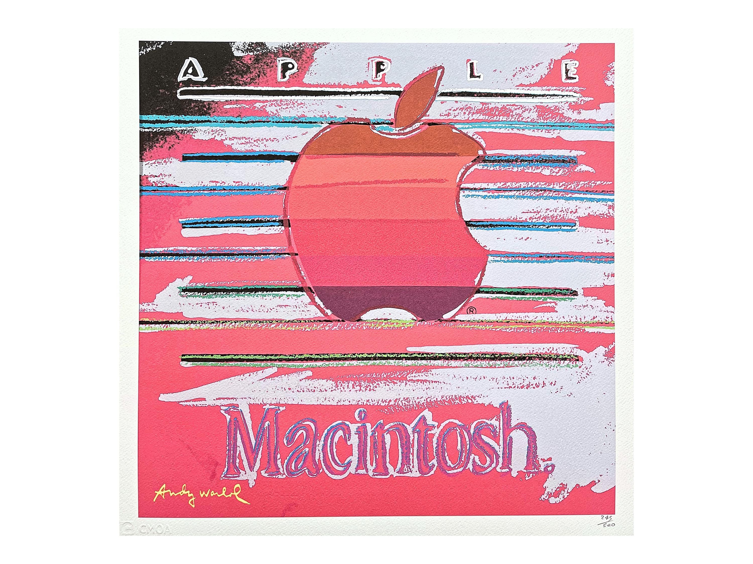 ANDY WARHOL - Apple - Signed, Numbered Edition 245/500, 50 X 50 Cm