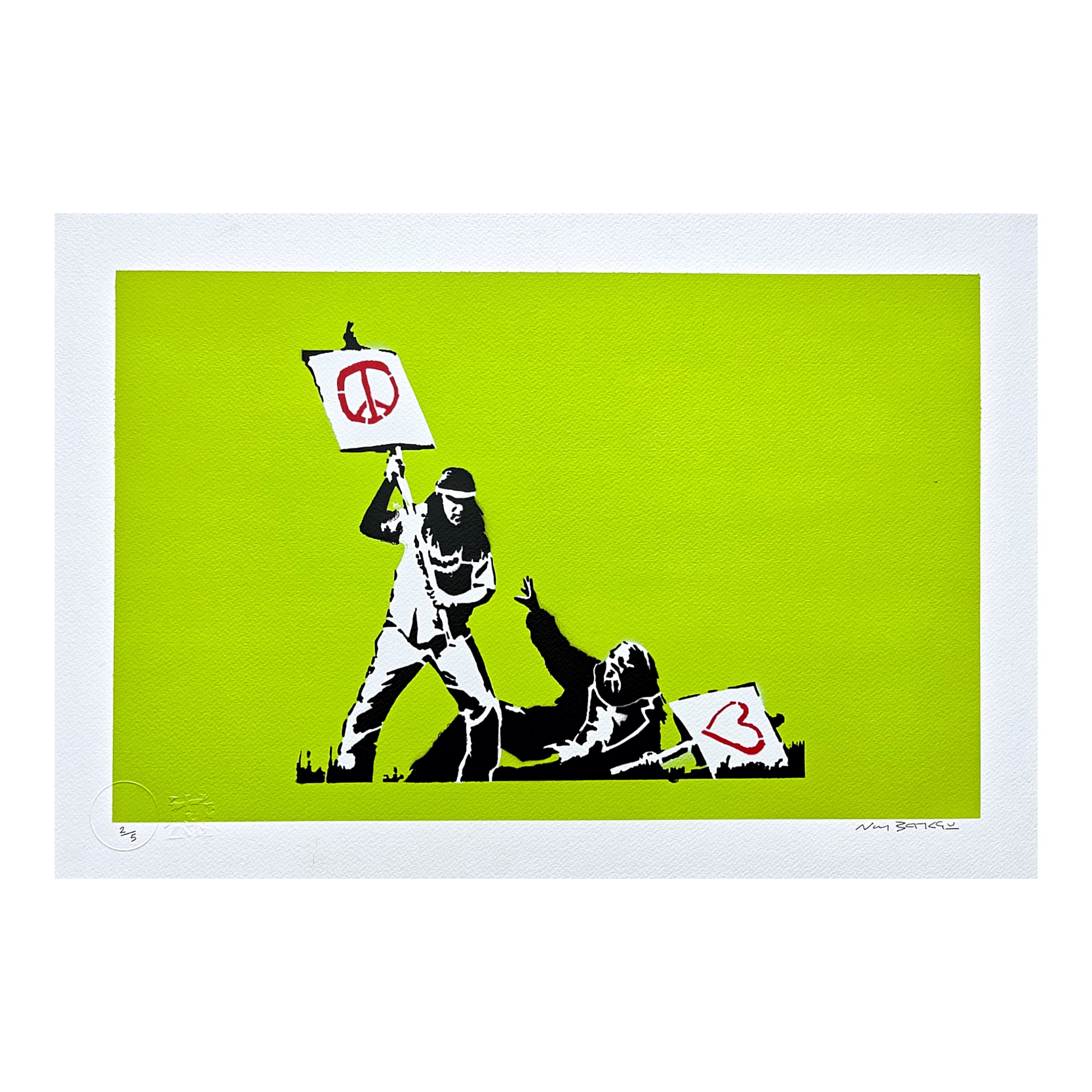 「Crayon for Closure」バンクシー リトグラフ サイン入り Crayon for Closure」バンクシー リトグラフ サイン入り Crayon for