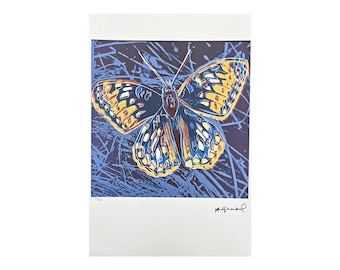ANDY WARHOL - Butterfly - signed, numbered edition x/100, 38 x 56 cm, edition Leo Castelli #warhol #artwall #artgift #popart