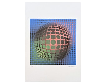 VICTOR VASARELY - Vega Arny II - edición firmada y numerada 123/500, 35 x 50 cm #victorvasarely #artwall #artprint #opart #artgift