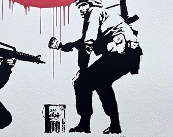 BANKSY - CND Soldiers - Numbered Edition X/150, 50 X 70 Cm #banksy