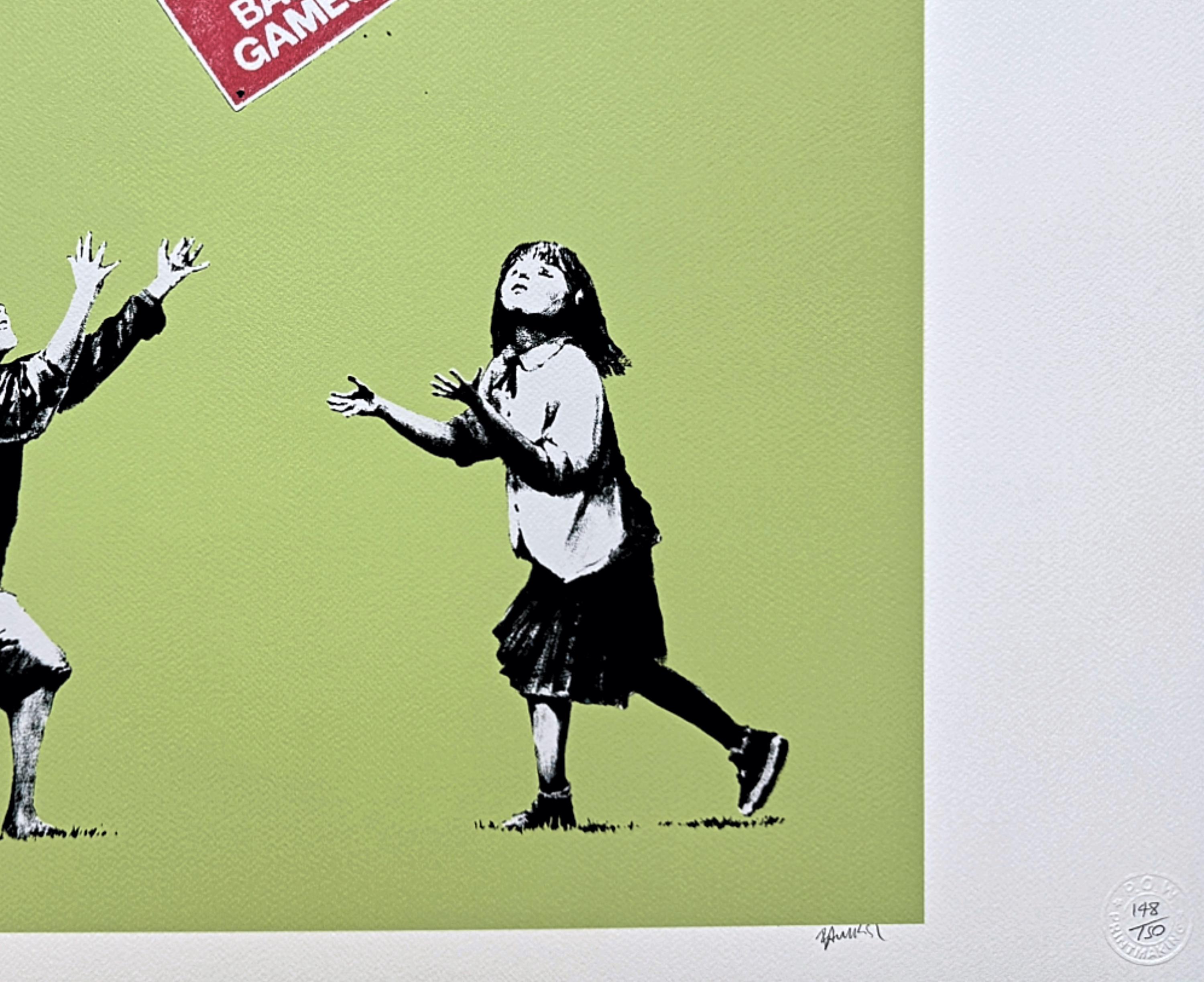 BANKSY - No Ball Games - Numbered Edition X/150, 70 X 50 Cm