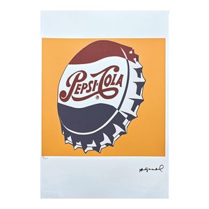 ANDY WARHOL - Pepsi-Cola - signed, numbered edition 28/100, 38 x 56 cm, edition Leo Castelli #warhol #artwall #artgift