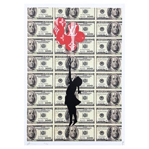 DEATH NYC - Arte de Banksy - assinada, certificado (coa), edição limitada, datada, 32 x 45 cm, #deathnyc #arte #giclée #impressão #assinado #banksy