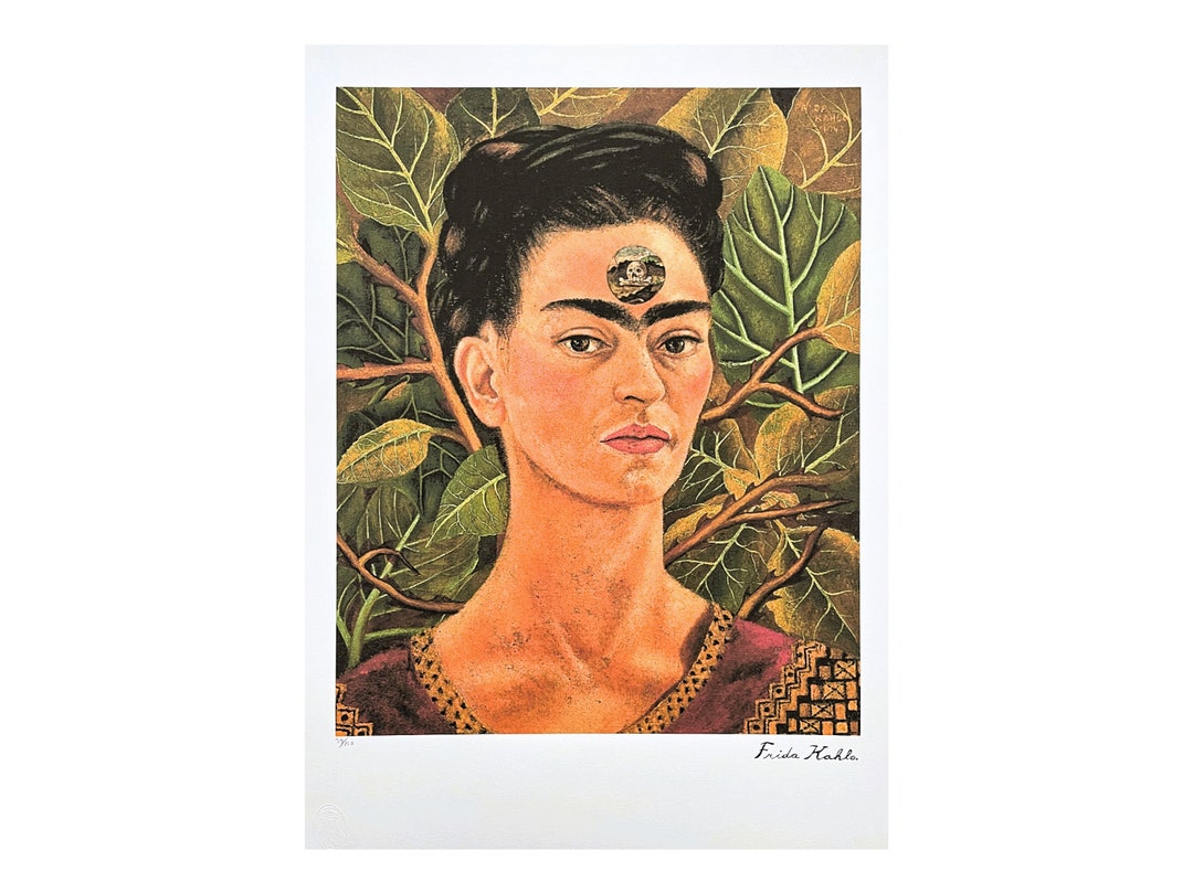 FRIDA KAHLO Thinking About Death Signed, Certificate (coa) + Photo