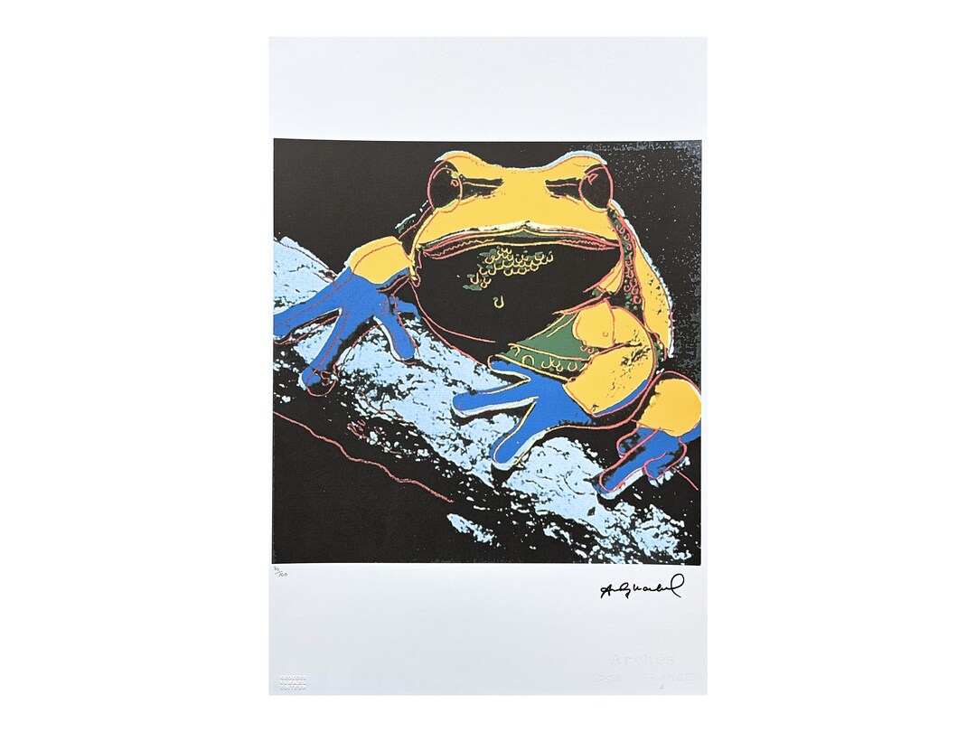 ANDY WARHOL - Tree Frog - Signed, Numbered Edition 70/100, 38 X 56 Cm ...