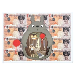 DEATH NYC - Banksy Art - assinado, certificado (coa), numerado - edição limitada, datado, 45 x 32 cm, #deathnyc #arte #giclée #assinado #impressão