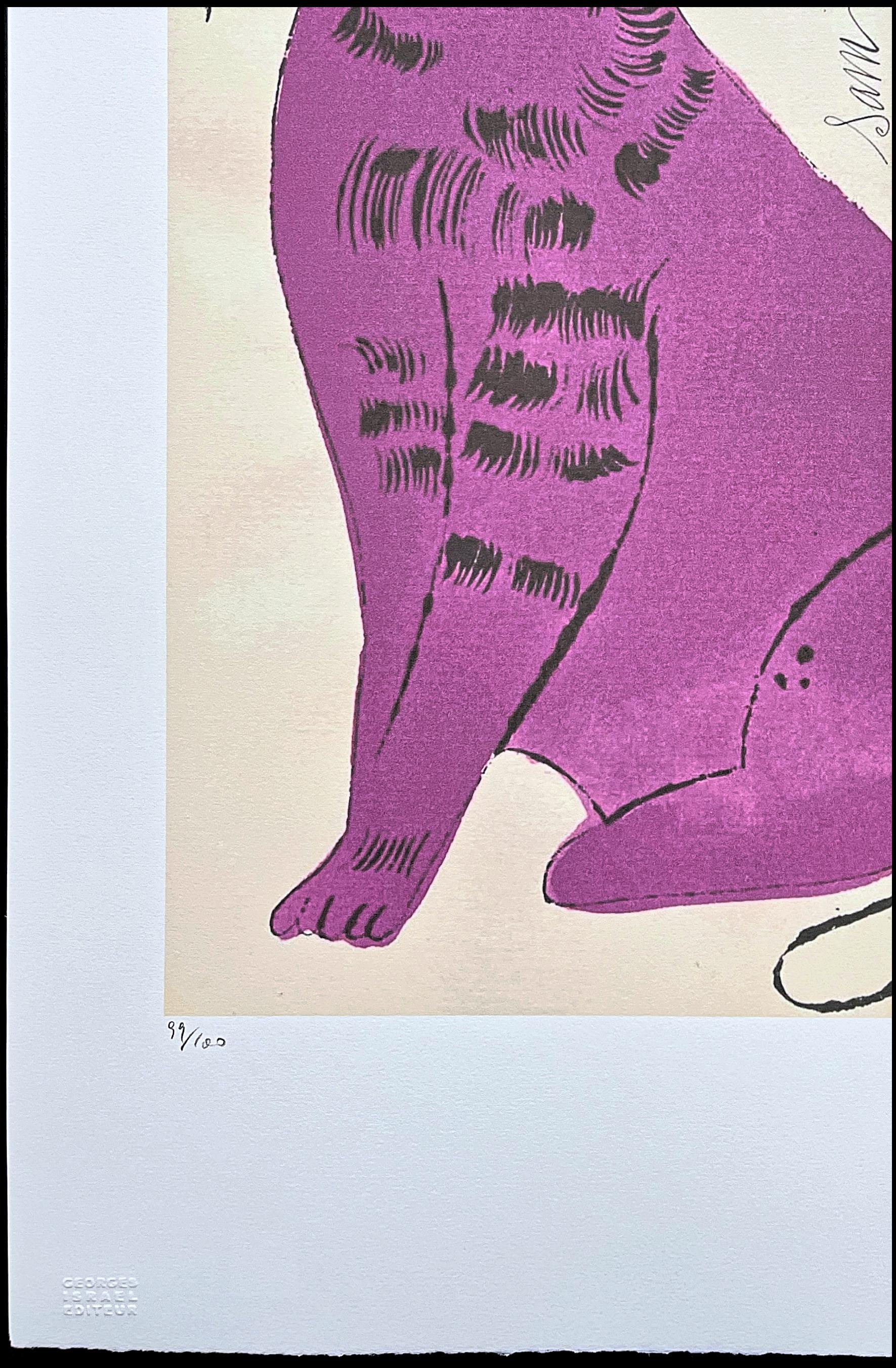 【模写】【限定100部・証明書付】Andy Warhol「Sam（パープル）」 模写】【限定100部・証明書付】Andy Warhol「Sam（パープル
