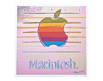 ANDY WARHOL - Apple - signed, numbered edition x/500, 50 x 50 cm, edition CMOA #artgift #popart #artwall #artprint