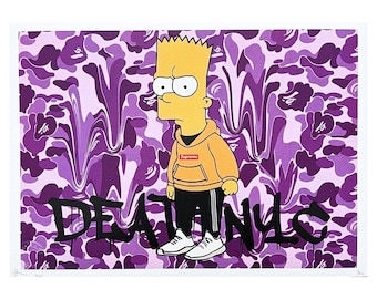 DEATH NYC - Bart Simpson - Signed, Certificate (coa), Numbered