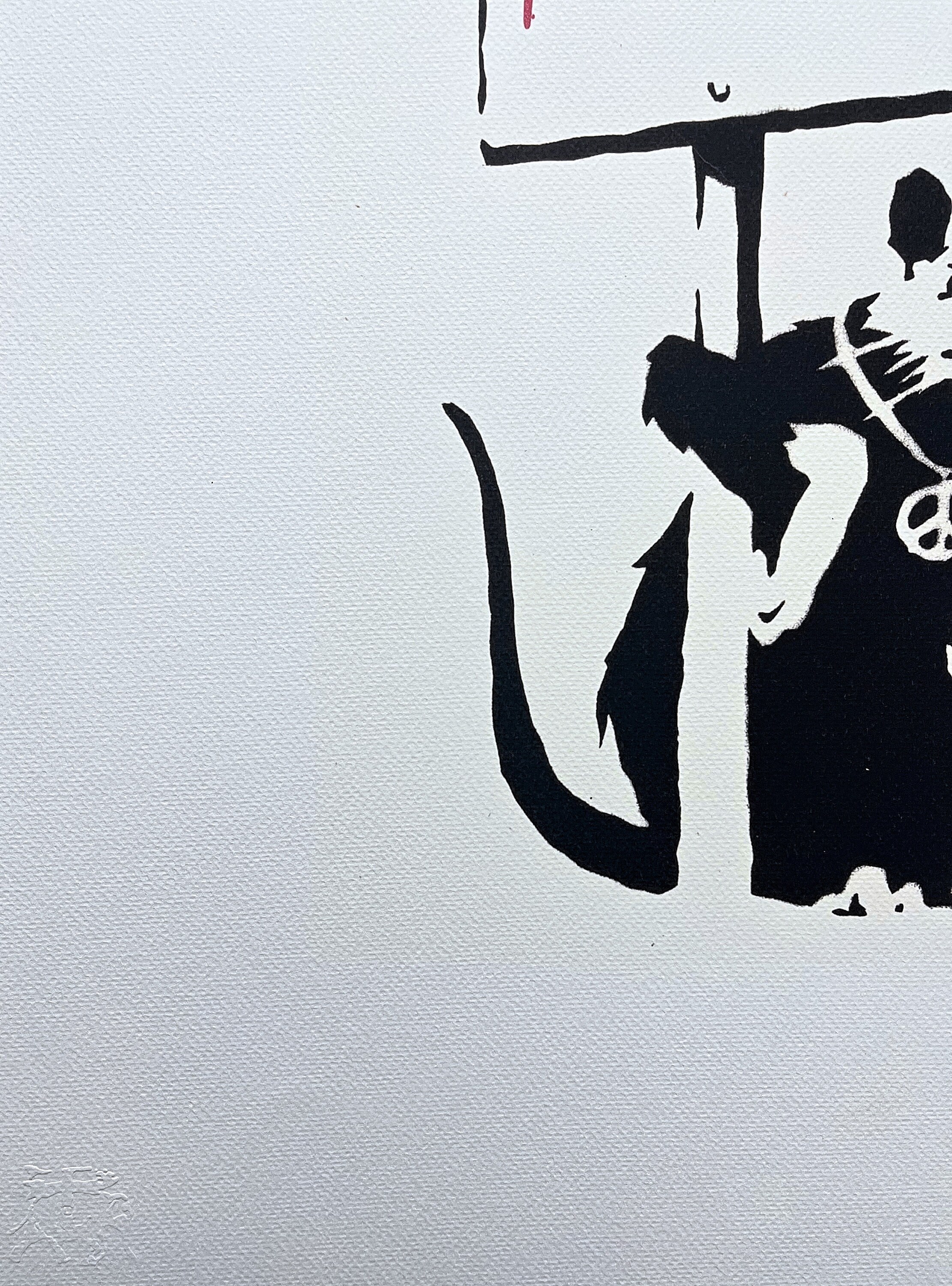 BANKSY - Because I'm Worthless - エディション番号 62/150、50 x 70