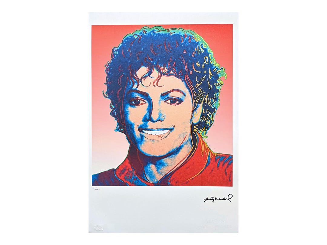 Andy Warhol Painted Michael Jackson Portrait In 1984 - Michael
