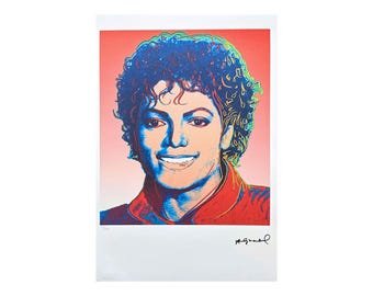 Andy Warhol, Michael Jackson 1984, Plate Signed Lithograph - Etsy 日本