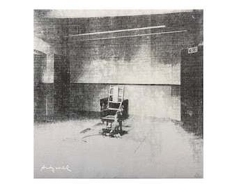 ANDY WARHOL - Little Electric Chair XVIII - signed, numbered edition x/2400, 60x60 cm, edition cmoa #warhol #artwall #popart #artgift #print