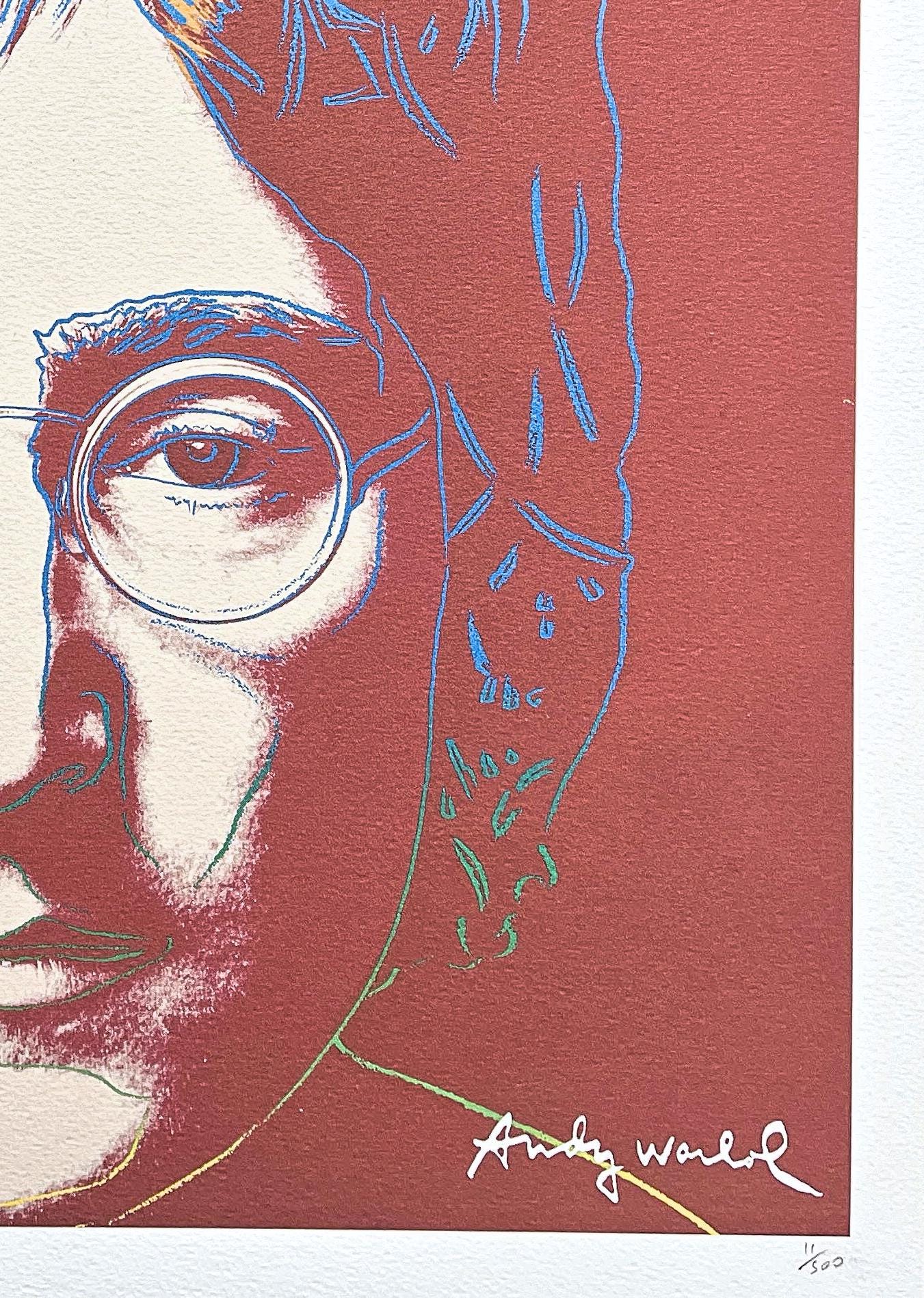 アンディ・ウォーホル - ジョン・レノン - サイン入り、番号入り
