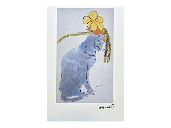 Andy Warhol サムという名の猫 ポスター 壁掛け ポストカード Andy
