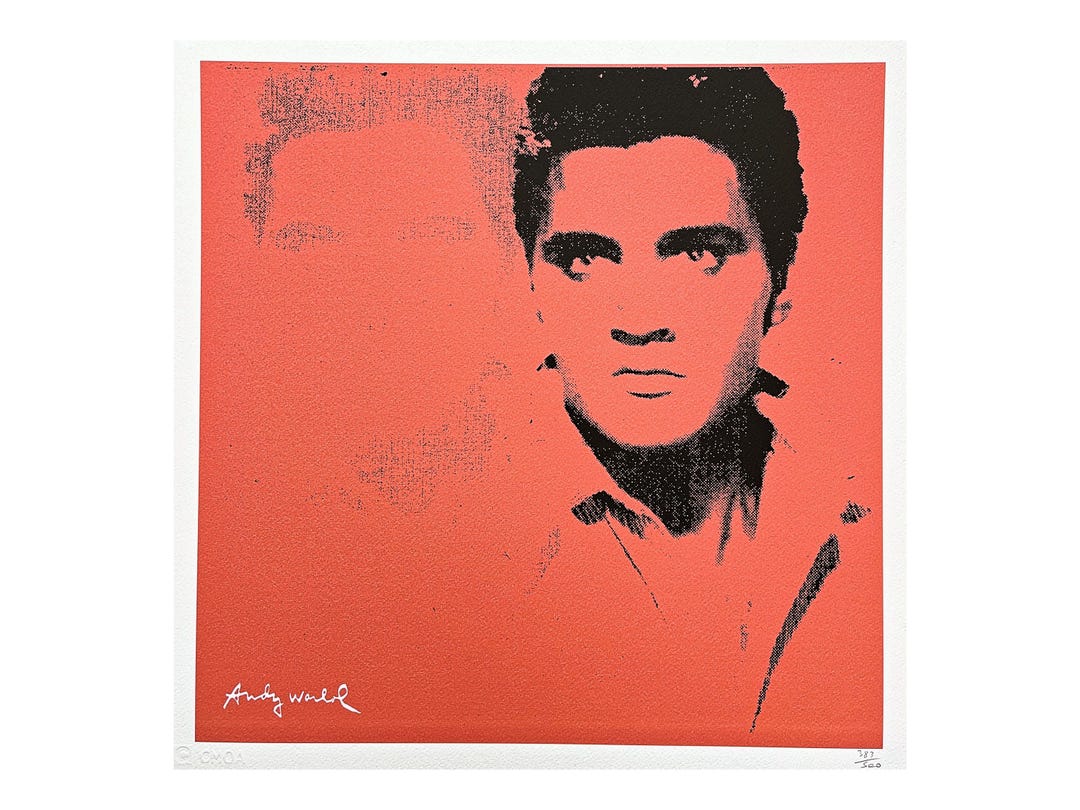 アンディ・ウォーホル - エルヴィス・プレスリー - サイン入り、番号