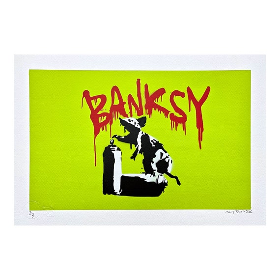 BANKSY/NOT BANKSY - Rat With Spray Cans - Original Spray