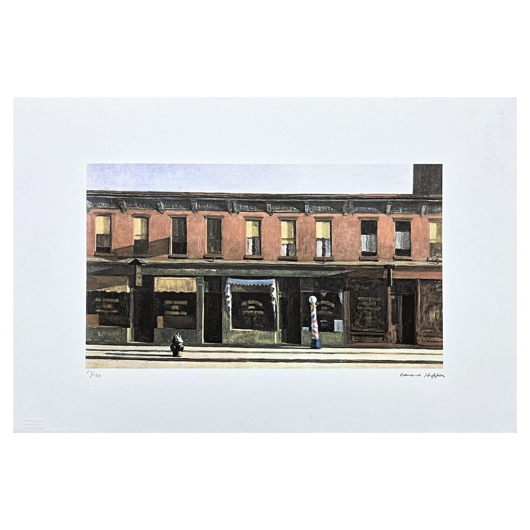 EDWARD HOPPER - Early Sunday Morning - Signed, Numbered Edition 25