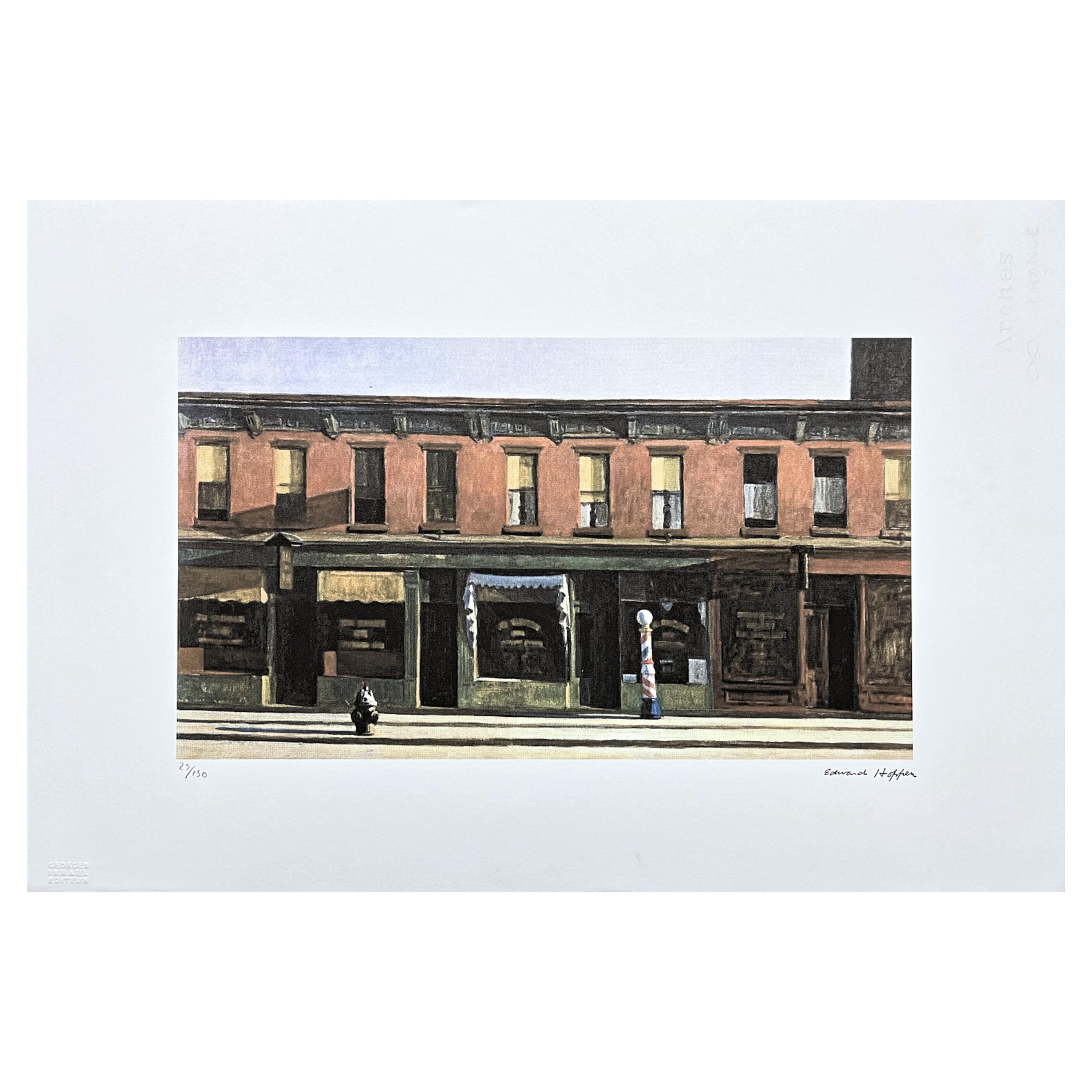 EDWARD HOPPER - Early Sunday Morning - Signed, Numbered Edition 25
