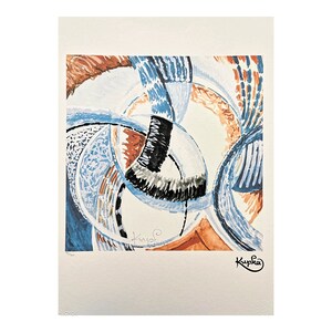 FRANTIŠEK KUPKA (after) - Abstract Composition - signed, numbered edition 92/350, 50 x 70 cm, #frankkupka #artgift #artwall #artprint