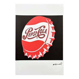 ANDY WARHOL - Pepsi-Cola - signed, numbered edition 76/100, 38 x 56 cm, edition Leo Castelli #warhol #artwall #artgift #popart