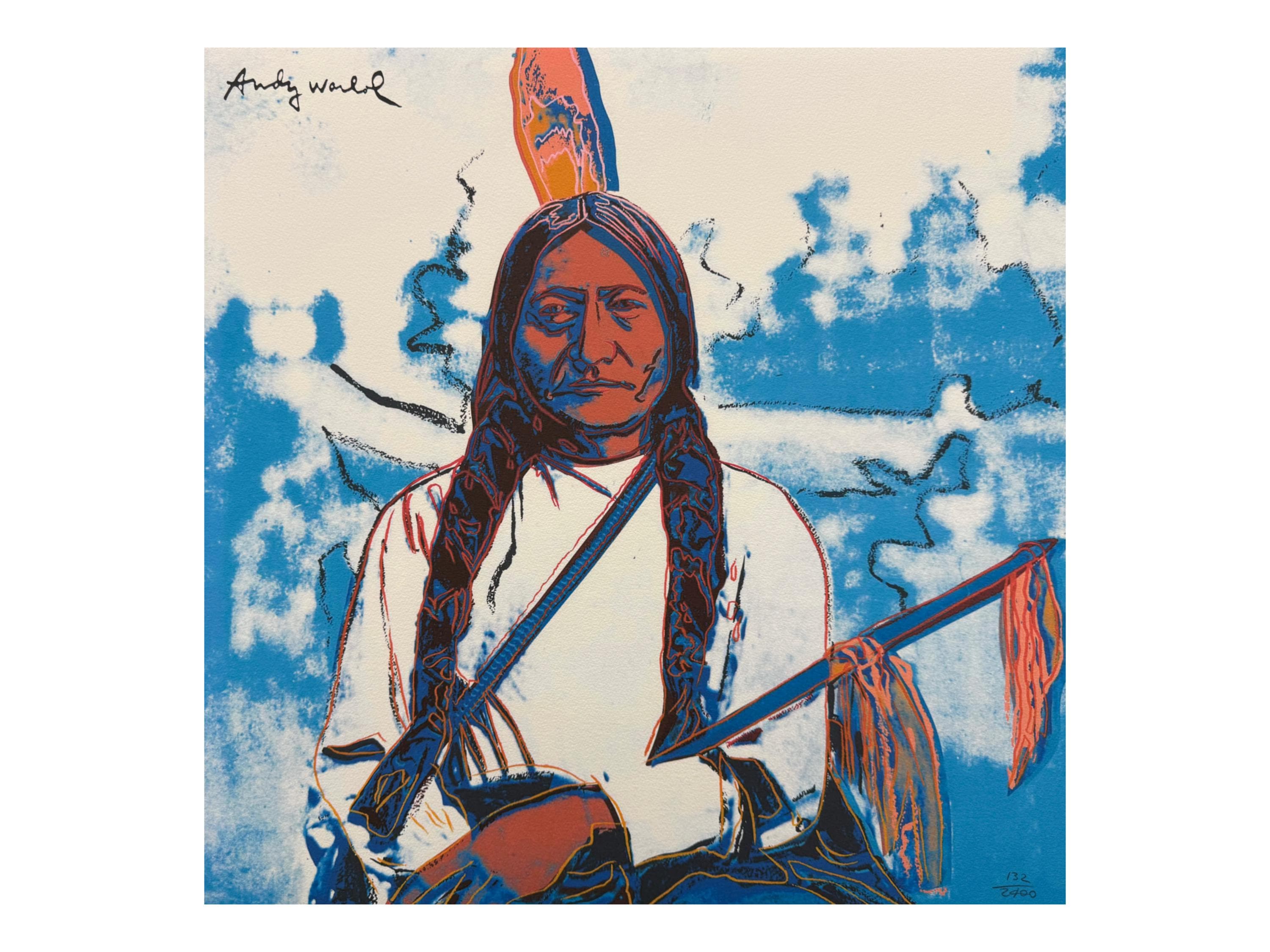 ANDY WARHOL - Sitting Bull - Signed, Numbered Edition 132/2400, 60