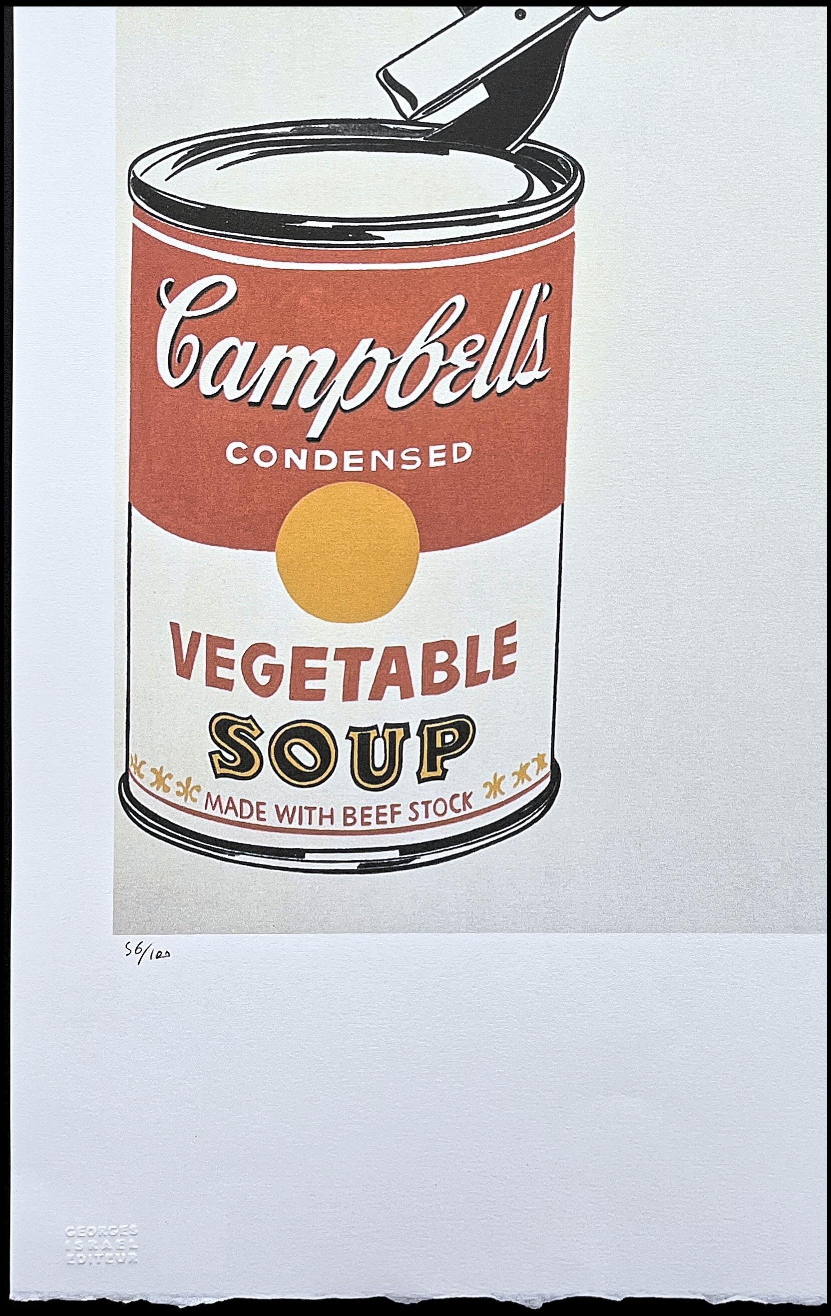 アンディ・ウォーホル - キャンベルの野菜スープ - 署名入り、番号入り