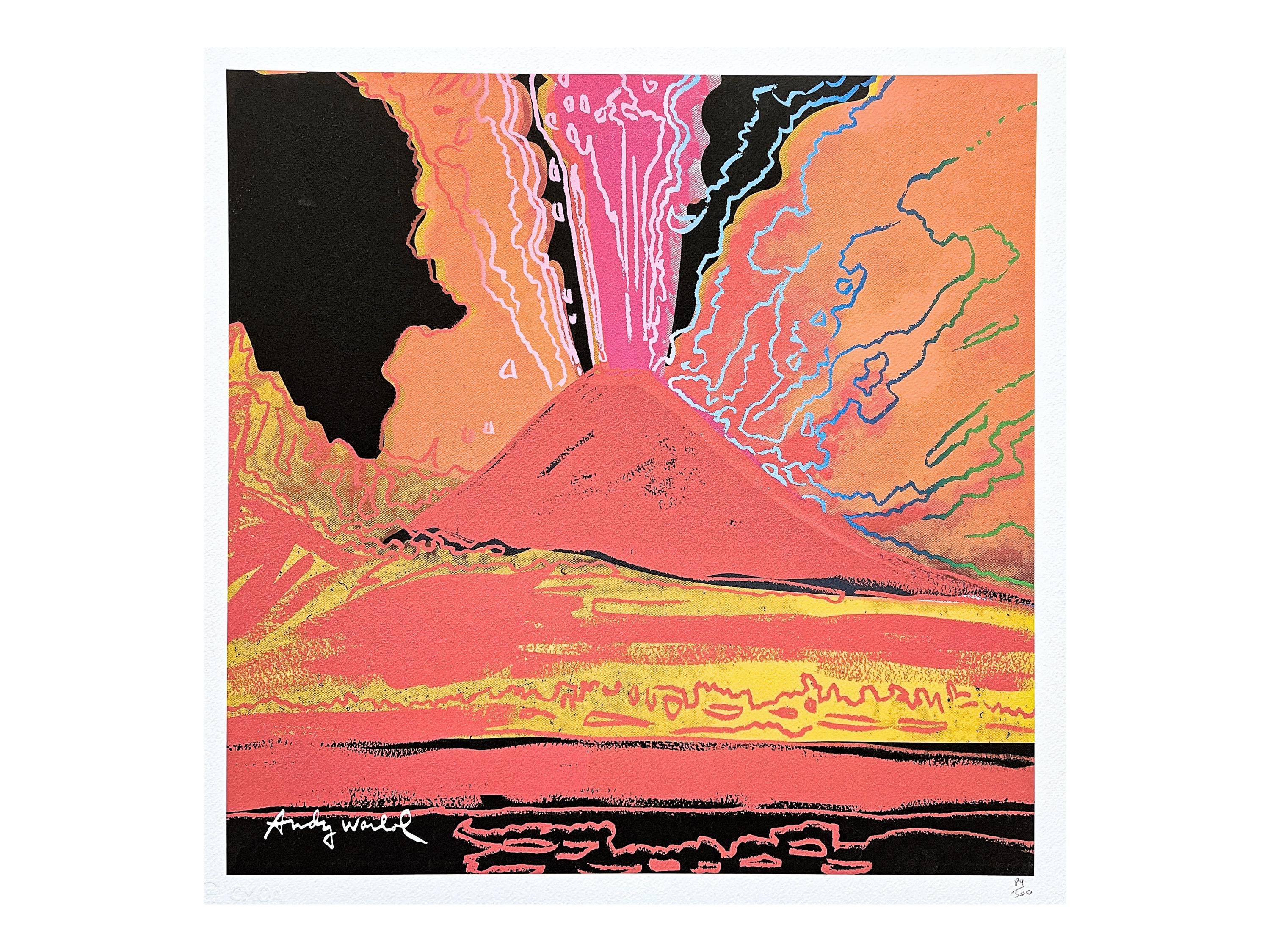 ANDY WARHOL - Der Vesuv - signierte, nummerierte Edition 89/500, 50 x 50 cm, edition CMOA #artgift #artwall #popart #artprint
