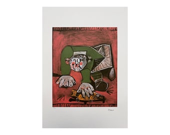 PABLO PICASSO - Paloma with Celluloid Fish - signed, certificate, limited edition 88/200, 50 x 70 cm, #pablopicasso #art #cubism