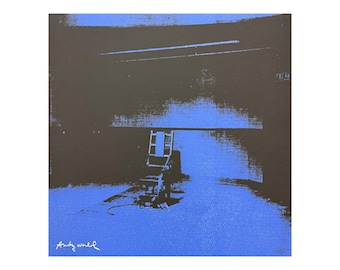 ANDY WARHOL - Little Electric Chair XV - signed, numbered edition x/2400, 60x60 cm, edition cmoa #warhol #artwall #popart #artgift #print