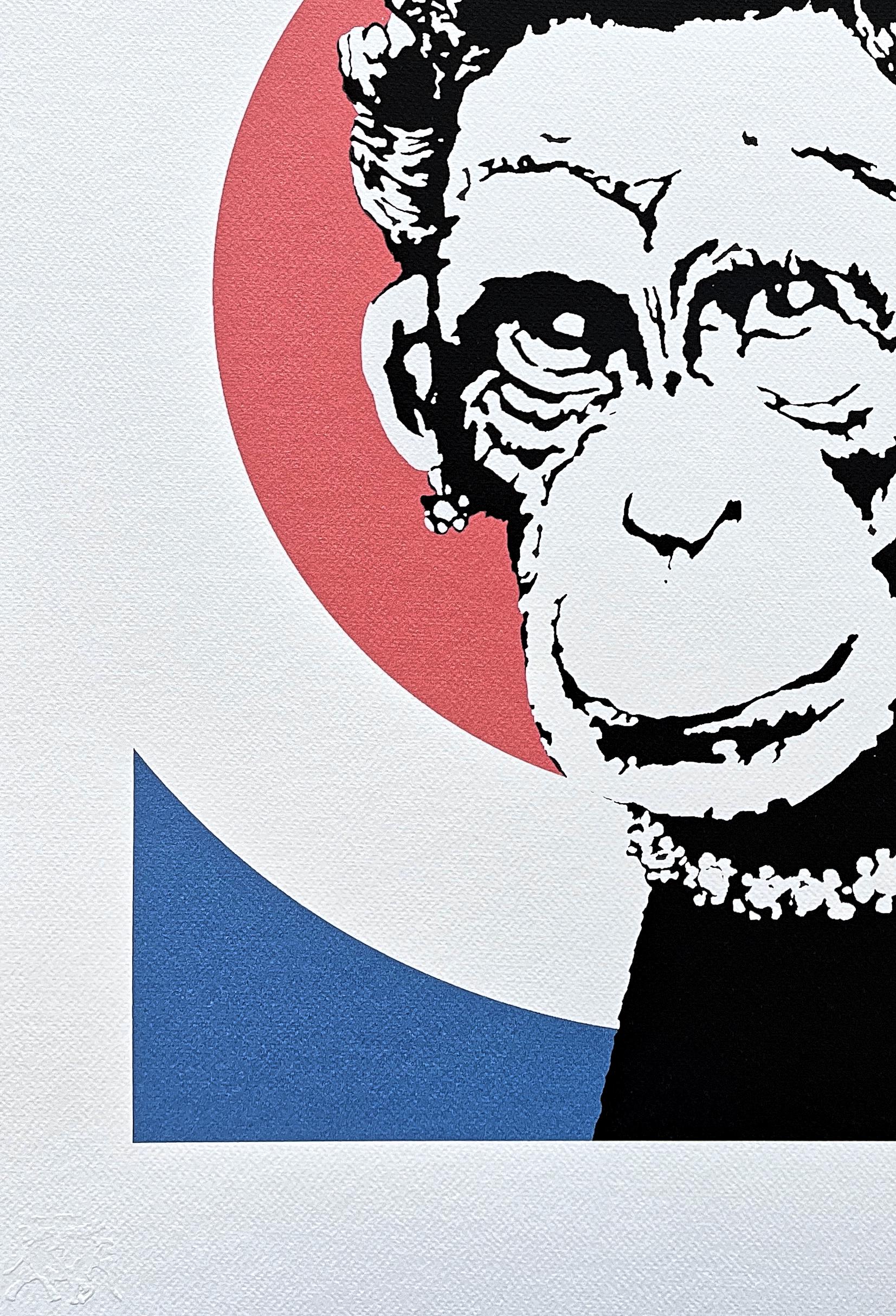 BANKSY - Monkey Queen - Numbered Edition 17/150, 50 X 70 Cm
