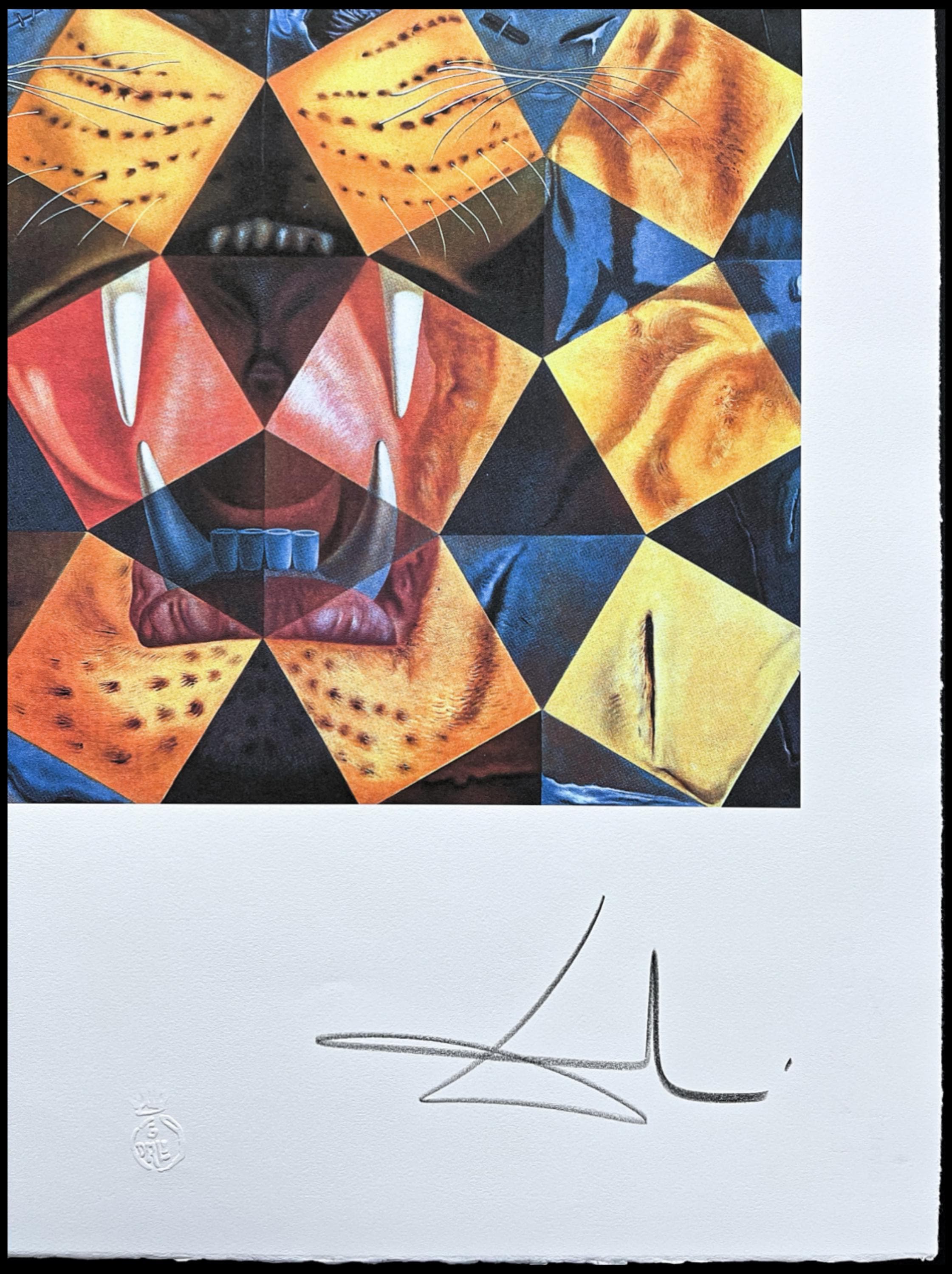 現代アート　graphic art lithograph 50限定 SALVADOR DALÍ - Cinquenta Tigre Real - Signed, Limited