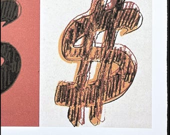 アンディ・ウォーホル - 4x Dollar Sign - サイン入り、エディション10