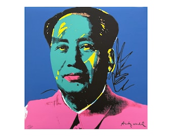 ANDY WARHOL - Mao Ce Tung I - signed, numbered edition x/2400, 60 x 60 cm, edition CMOA #warhol #artwall #popart #artgift #print