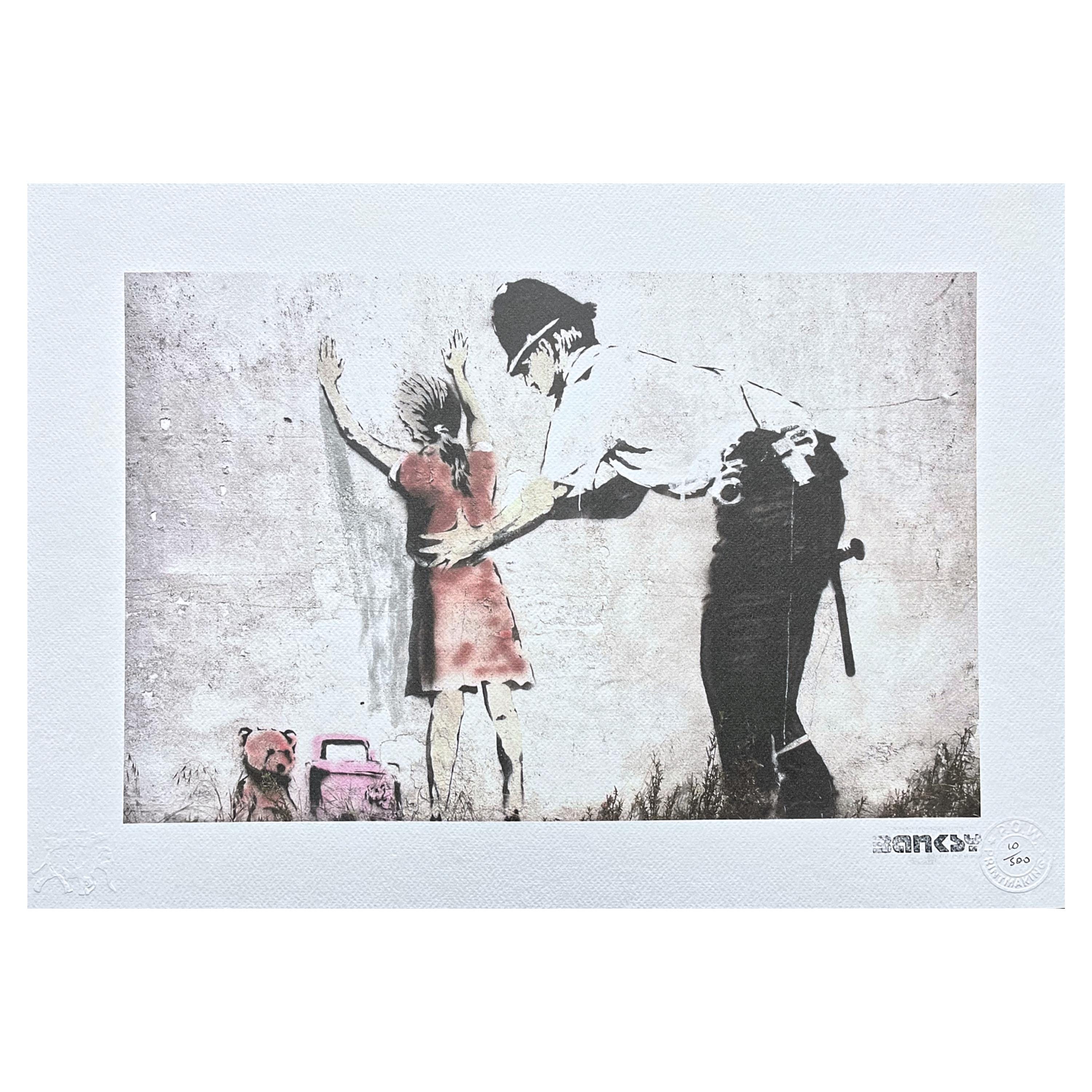 BANKSY - Stop and Search - Numbered Edition 10/500, 50 X 35 Cm
