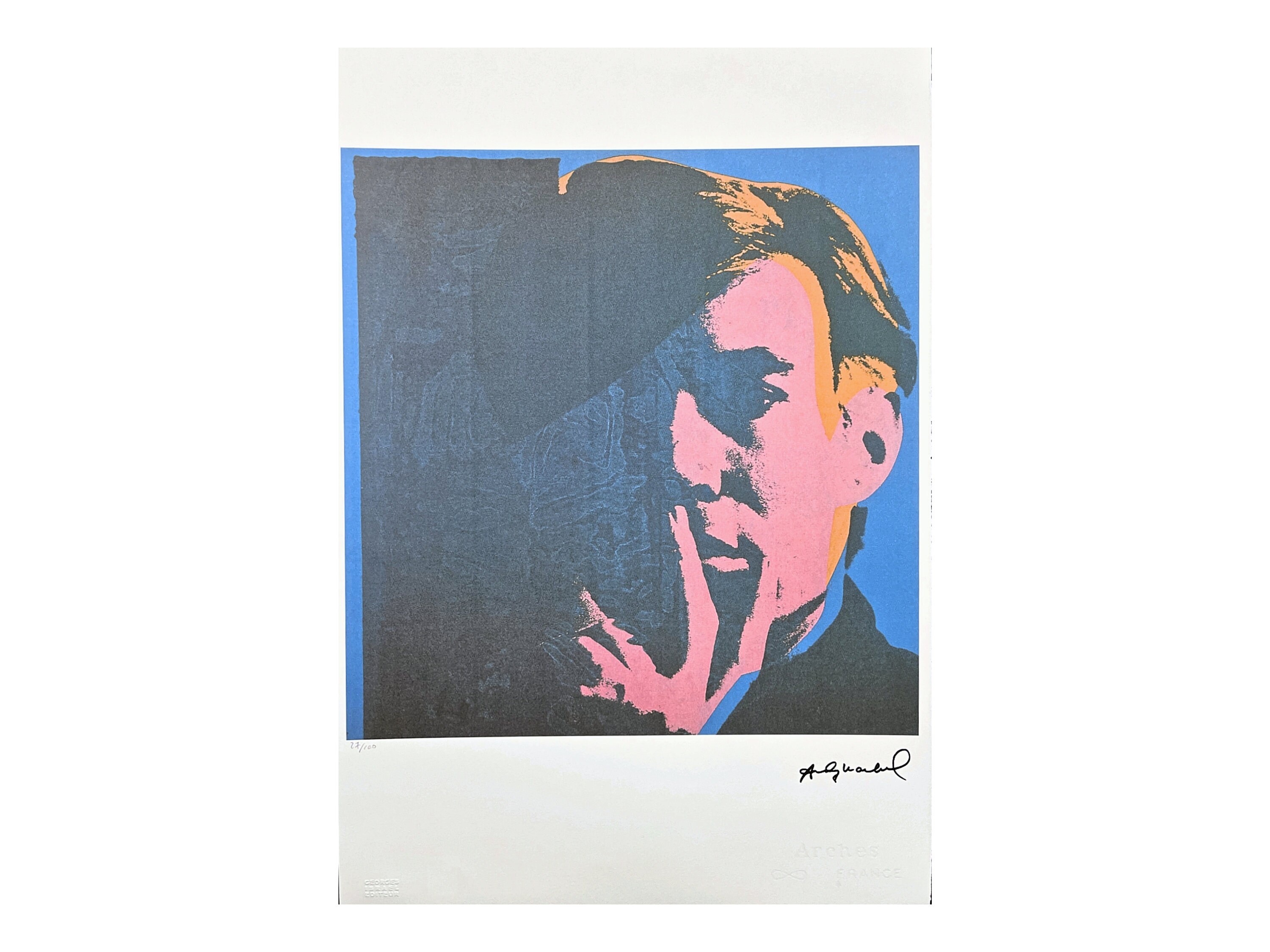 アンディウォーホル　原画複製 アンディ・ウォーホル - 自画像 - 署名入り、番号入り、エディション