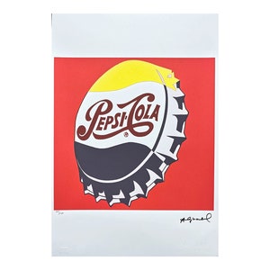 ANDY WARHOL - Pepsi-Cola - signed, numbered edition 79/100, 38 x 56 cm, edition Leo Castelli #warhol #artwall #artgift