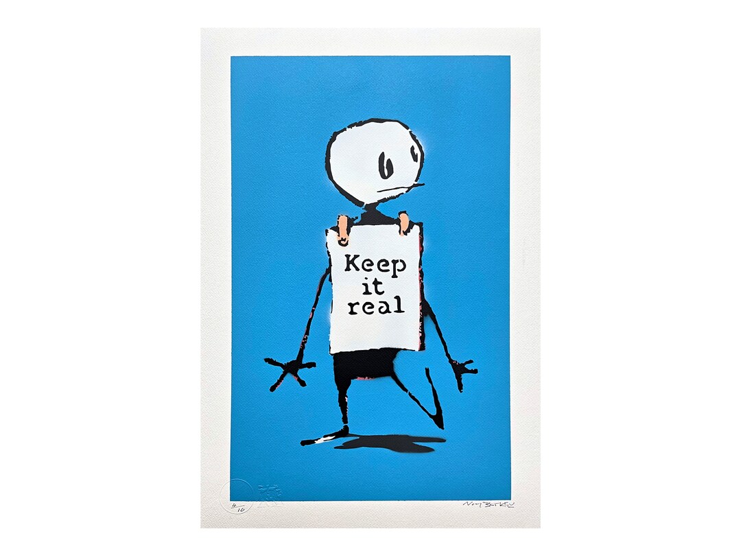 BANKSY/NOT BANKSY - Keep It Real - Original Spray Paint