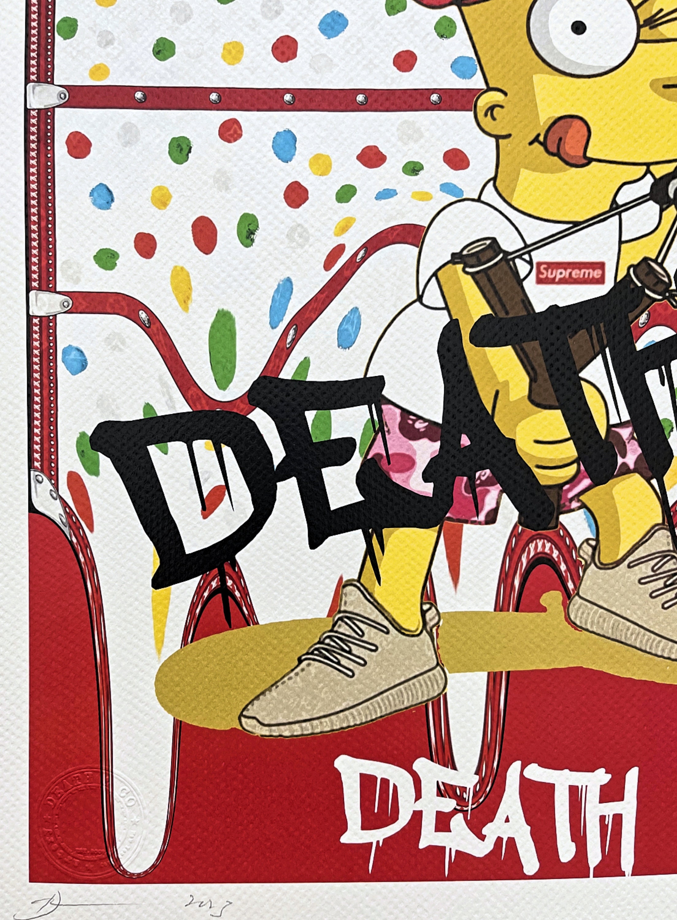DEATH NYC - Bart Simpson - Signed, Certificate, Numbered - Limited