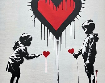 BANKSY/NOT BANKSY - Express Your Love - Original Spray Paint