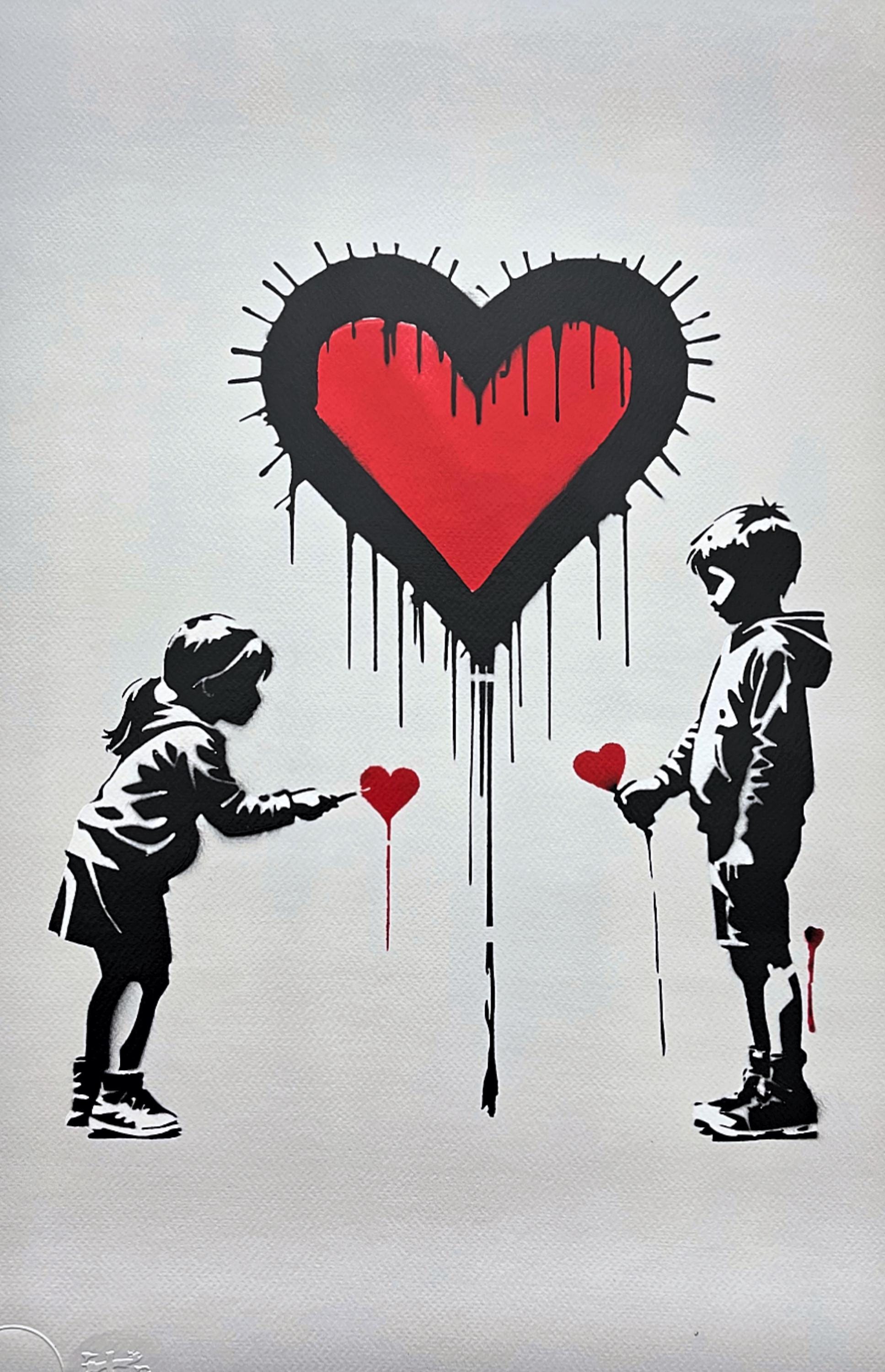 BANKSY/NOT BANKSY - Express Your Love - Original Spray Paint
